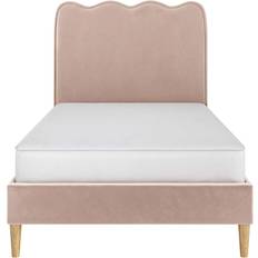 Flair Ellis Single with Cloud Headboard - Velvet Frame Bed