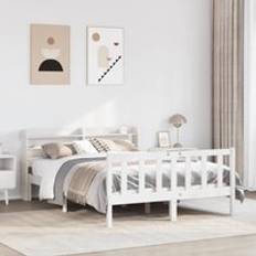 Beds & Mattresses Berkfield Home Bed Frame without Mattress 160x200 cm Solid Wood Pine