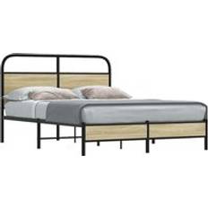 Beds & Mattresses Berkfield Home Bed Frame without Mattress 120x200 cm Sonoma Oak Engineered Wood - Brown