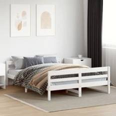 Beds & Mattresses Berkfield Home Bed Frame without Mattress 140x200 cm Solid Wood Pine