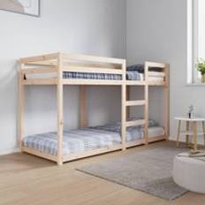 Beds & Mattresses Berkfield Home 75x190 cm Solid Wood Pine - Brown Bunk Bed
