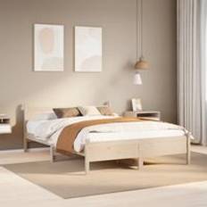 Beds & Mattresses Berkfield Home Bed Frame without Mattress 120x200 cm Solid Wood Pine - Brown