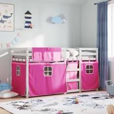 Pink Bunk Beds Berkfield Home without Mattress Pink 90x200 cm Solid Wood Bunk Bed