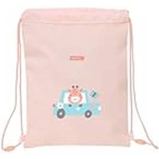 Orange School Bags Safta Coral Giraffe Drawstring Backpack - 26 x 34 x 1 cm