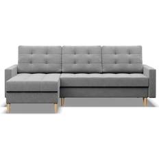 Ecksofa Sofas Elma Light Gray Sofa 223cm 3 Seater