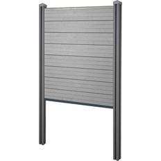 Lattenzaun MCW WPC-Sichtschutz Savoie Zaun Windschutz 105 cm Grau