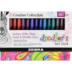 Zebra Doodler'z Gel Stick Pens 1.0 mm Box of 60