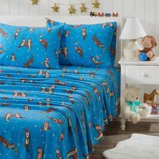 Great Bay Home 100% Turkish Cotton Twin Kids Flannel Set Bed Sheet