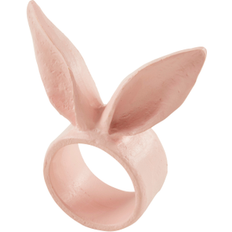 Pink Napkin Rings Saro Lifestyle Rings With Bunny Ears Design Set of 4 Pink Napkin Ring