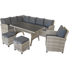 Dining-Lounge Prato 6tlg Grau Lounge-Set