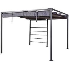 Bali Pergola Alu Stel Med Gråt Cover