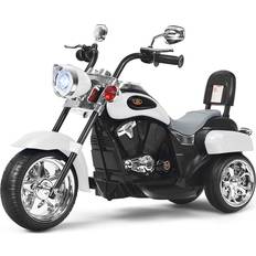 Motos électriques pour enfants Costway Chopper Weiß + Schwarz 6V
