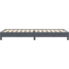 vidaXL ohne Matratze Dunkelgrau 80x220 cm Boxspringbett