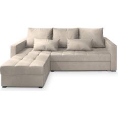 Masseno KOS PIK M with Sleeping Function Crea Sofa 220cm 3-Sitzer