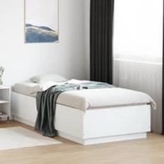 Beds & Mattresses Berkfield Home Bed Frame without Mattress White 90x200 cm