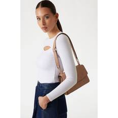 Guess Brun Tasker Guess Cresidia 4G Peony Logo Mini Crossbody - Beige