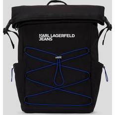 Karl Lagerfeld Väskor Karl Lagerfeld Utility Drawstring Roll-top Backpack - Black