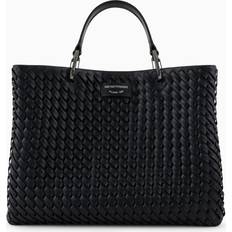Emporio Armani Läder Shopper Väska - Svart