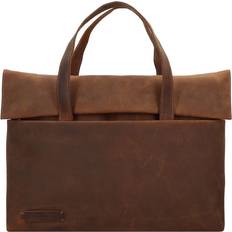 Cuir - Marron Mallettes Plevier 500 Series Briefcase Leather Laptop Compartment - Brown