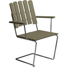 Grythyttan Armchair A2 Light Green Hot Galvanized Steel Lounge Chair