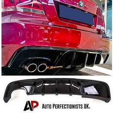 Auto Perfectionists UK BMW 1 Series Coupe E82 Gloss Black Rear Diffuser Lip Valance Bumper M Sport 7-13