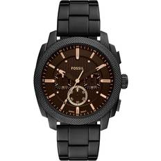 Fossil Machine Quartz Herre Med Mørk Skive