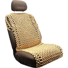 Loose Chair Covers ZONETECH Natural Wood Beaded Premium Seat 1-Pack Brown Loose Chair Cover