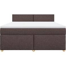 Medium/fast Ramsängar vidaXL Box Spring with Mattress Plain Design Ramsäng 180x200cm