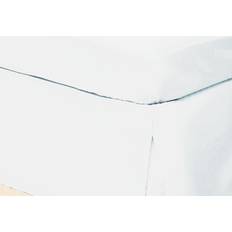 Cotton Valance Sheets Belledorm Easycare Percale Platform Single Valance Sheet Blue