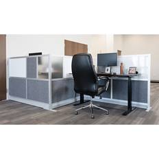 Room Dividers Luxor Workflow Series 5-Panel Starter Wall MW-7048-FWCG Room Divider
