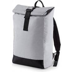 Silver Ryggsäckar BagBase Reflective Roll Top Backpack - Silver Reflective