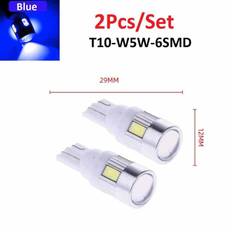 Full Circle T10 W5W 158 192 Xenon Backup Light Bulbs Led Canbus 2 Pcs
