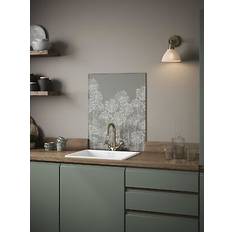 Clarissa Hulse Kitchen Dill Silver Toughened Glass 600 x 750 mm