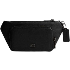 Coach Belt Bag With Signature Canvas Interior Detail - Black