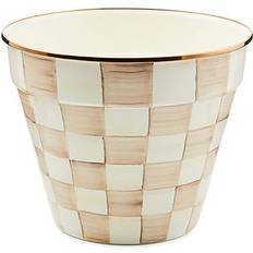 Mocha Check Extra Large Garden Pot