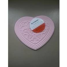 Le Creuset Trivets Le Creuset Silicone Heart Shape 7.5" Pink Trivet