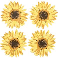 Yellow Coasters Something Different Sunflower Coasters One Size Yellow Coaster