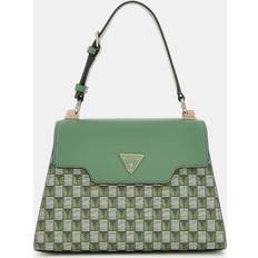 Päls Handväskor Guess G Wave Geometric-Print Handbag - Green