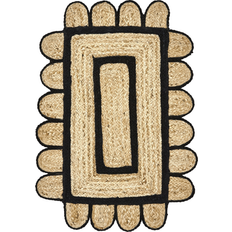 House Doctor Dörrmattor House Doctor Denta Dörrmatta Svart Natur 90x60 cm Svart cm