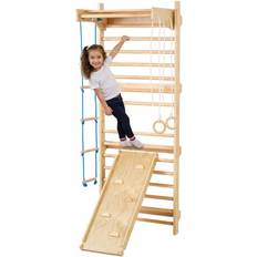 VEVOR 5 in 1 Wooden Indoor Playground Climbing Toy