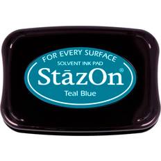 Tsukineko Full-Size StazOn Multi-Surface Inkpad Teal Blue