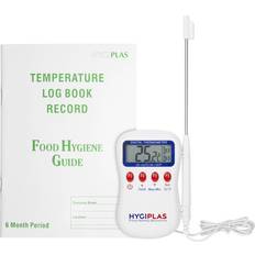 Displays Meat Thermometers Hygiplas Multistem and Temperature Log Book Meat Thermometer