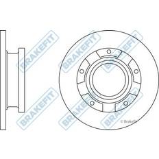 Vehicle Parts APEC 2x Brake Discs Pair Solid Fits Ford Transit Custom V362 TDCI 2.2D Rear 2012 On