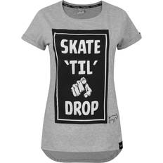 Skate Til You Drop T-shirt Women's - Grey