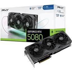 16 GB - GeForce RTX 5080 - Nvidia GeForce Graphics Cards PNY GeForce RTX 5080 Overclocked Triple Fan HDMI 3xDP 16GB