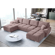 U-Sofas BROMARKT Nubes Pink Sofa 372cm 6-Sitzer