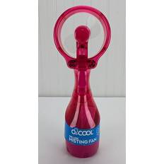 O2Cool Deluxe Handheld Battery Powered Pink Water Misting Fan