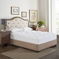 Mattress Covers St. James Home Dual Chamber Down Alternative Nano Feather Topper One Size Mattress Cover White