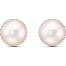 Silber Ohrringe Christ Push Back Earrings - Silver/Pearls