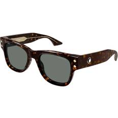 Montblanc MB0381S Men's Sunglasses - Dark Tortoise/Grey